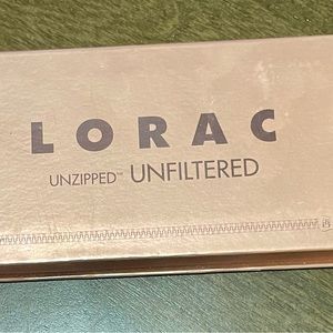 Lorac unzipped unfiltered eyeshadow palette.